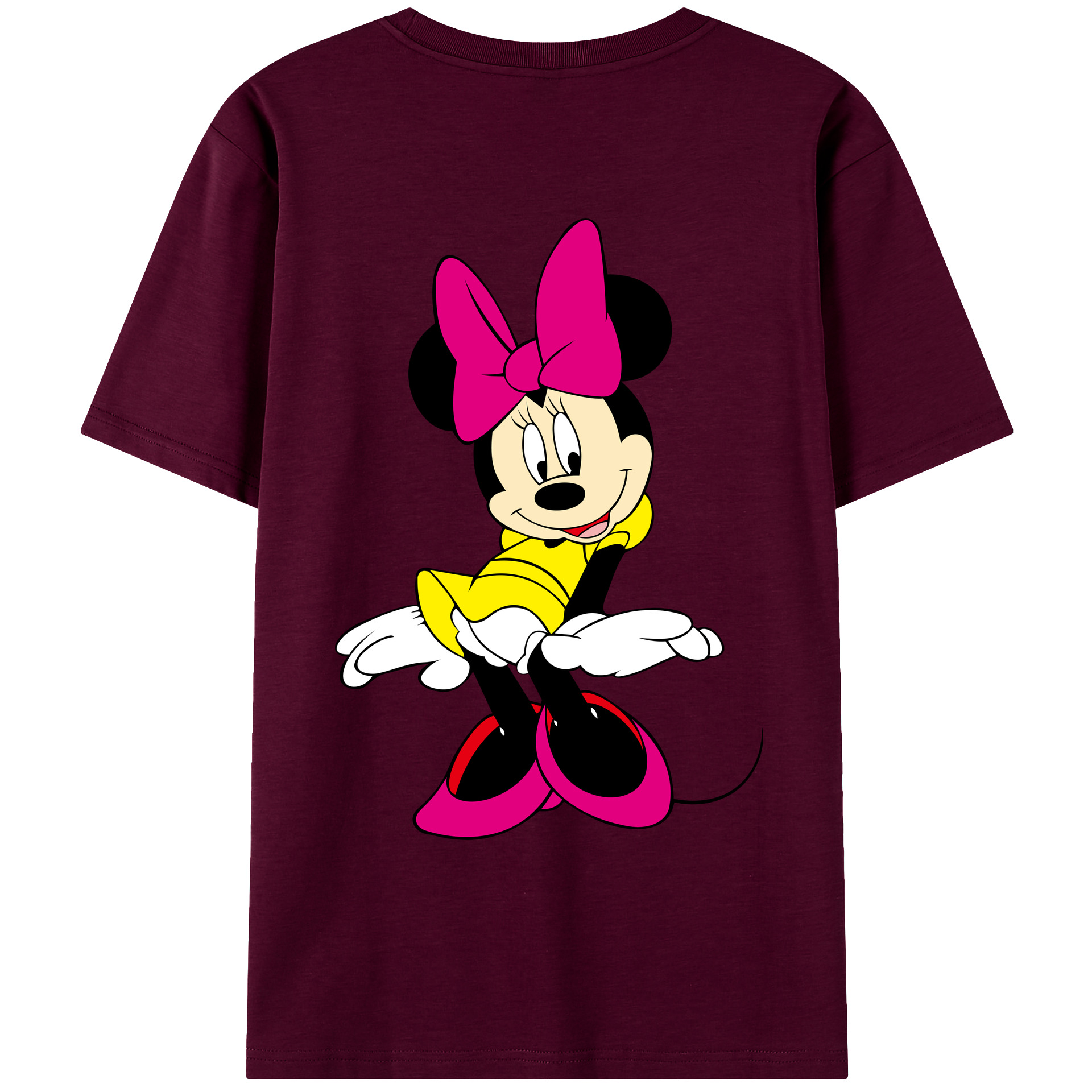（画像用） ミッキーマウス Mickey Mouse レディース半袖Tシャツ(バックプリント)